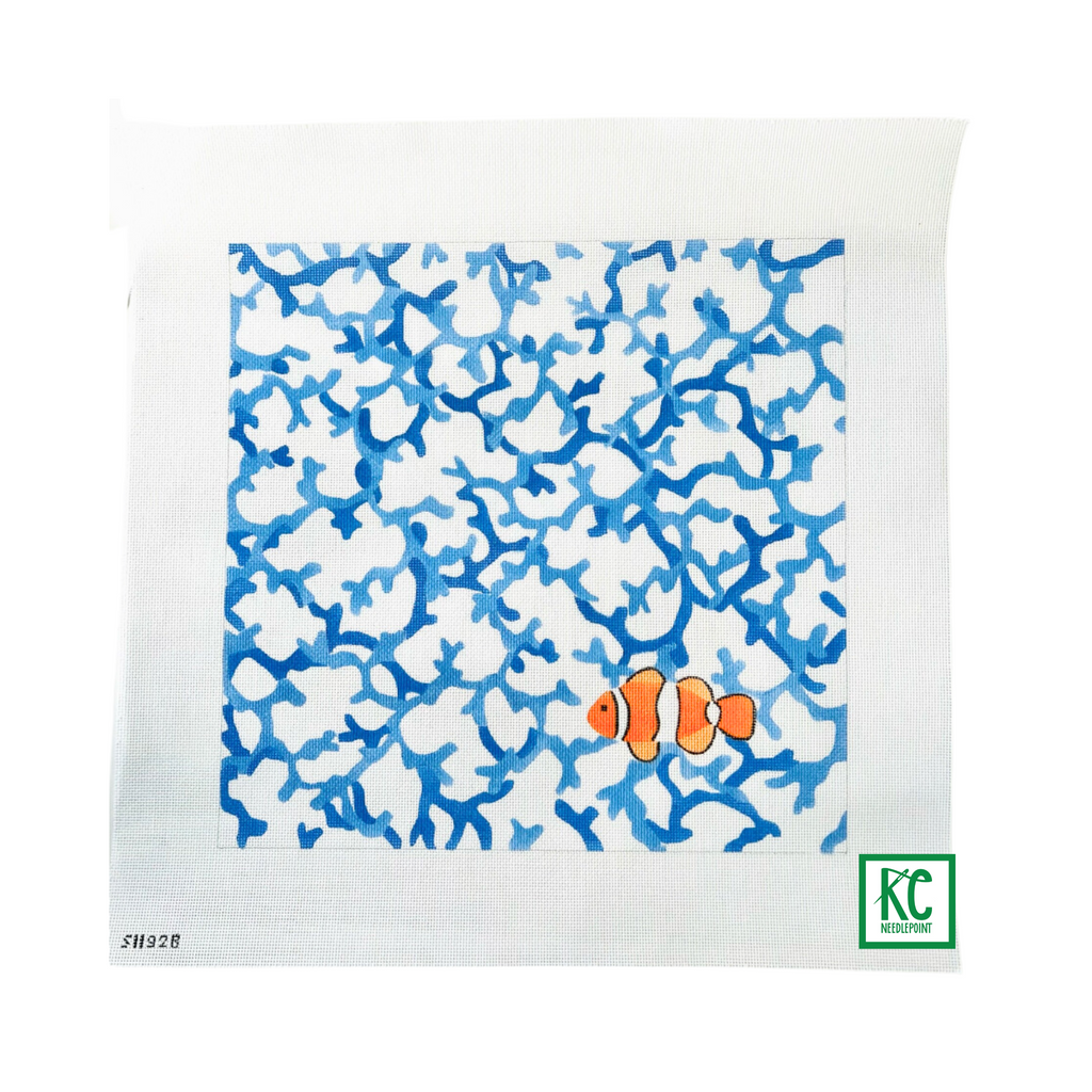 Coral with Fish Canvas