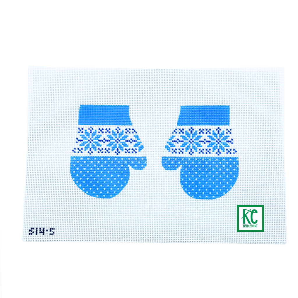 Snowflakes Mittens Canvas