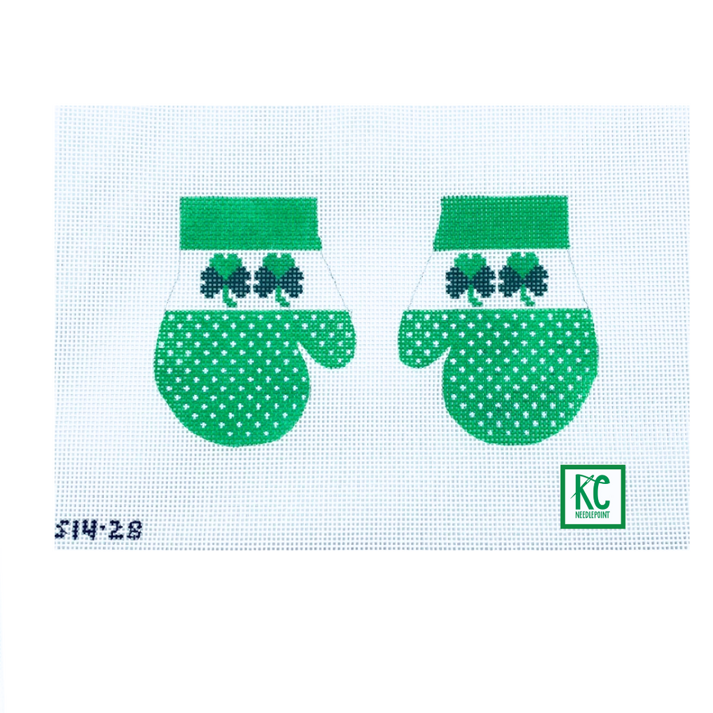 Shamrock Mittens Canvas