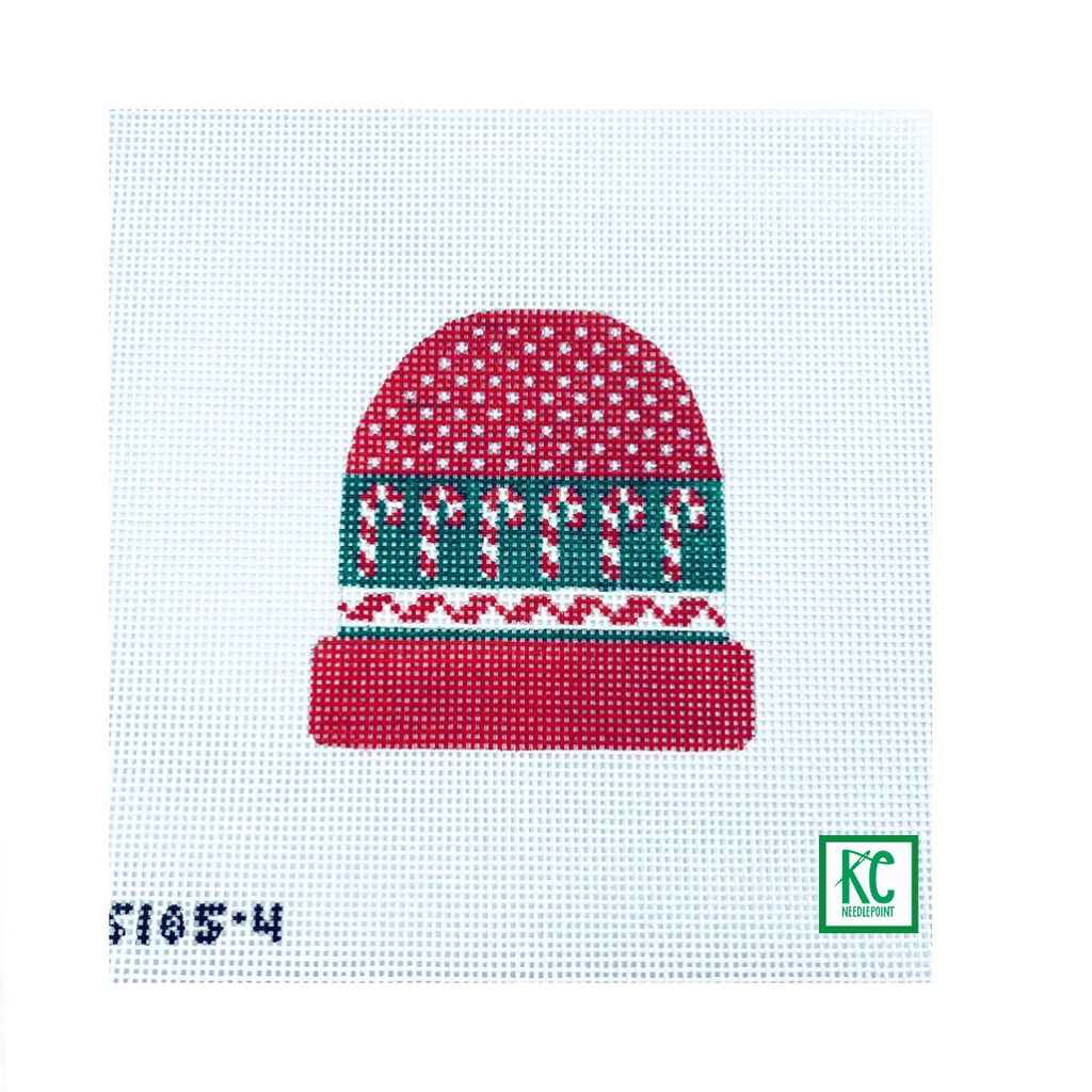 Candy Canes Stocking Cap Canvas