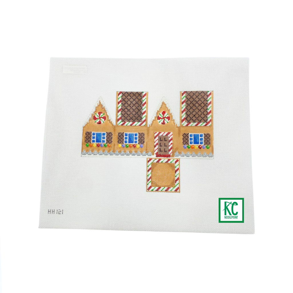 Chocolate Roof Gingerbread Cottage Canvas