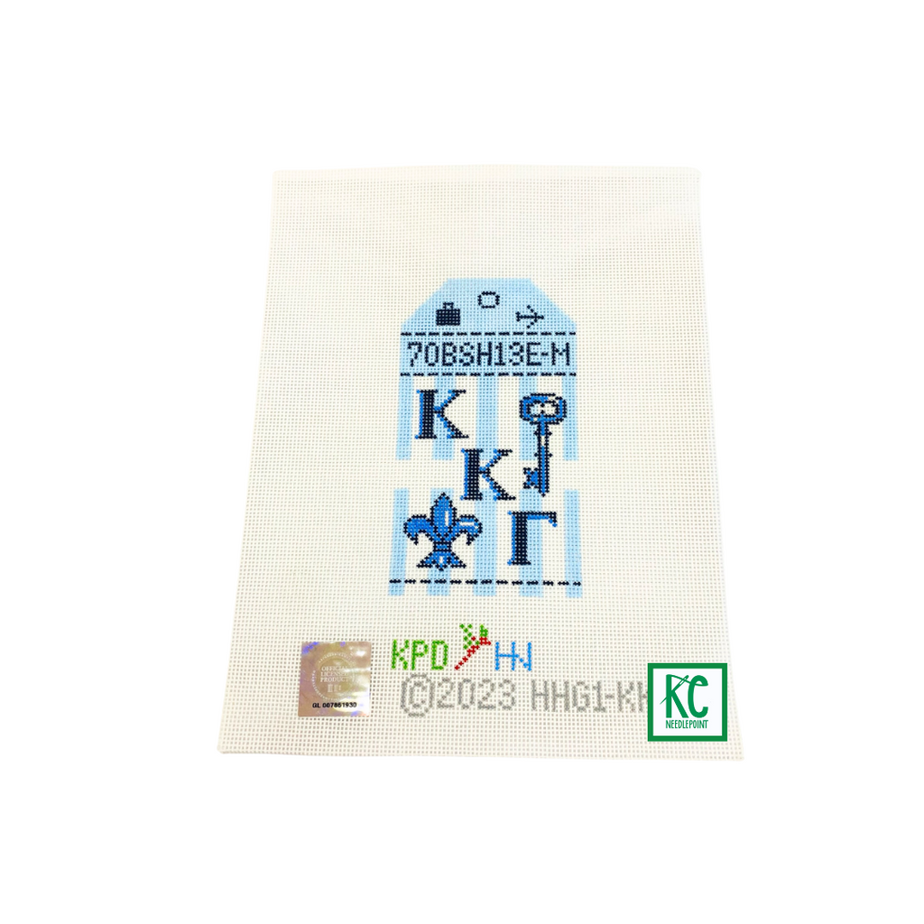 Kappa Kappa Gamma Travel Tag Canvas