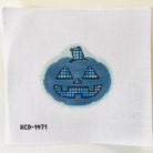 Plaid Pumpkin Ornament Canvas - KC Needlepoint