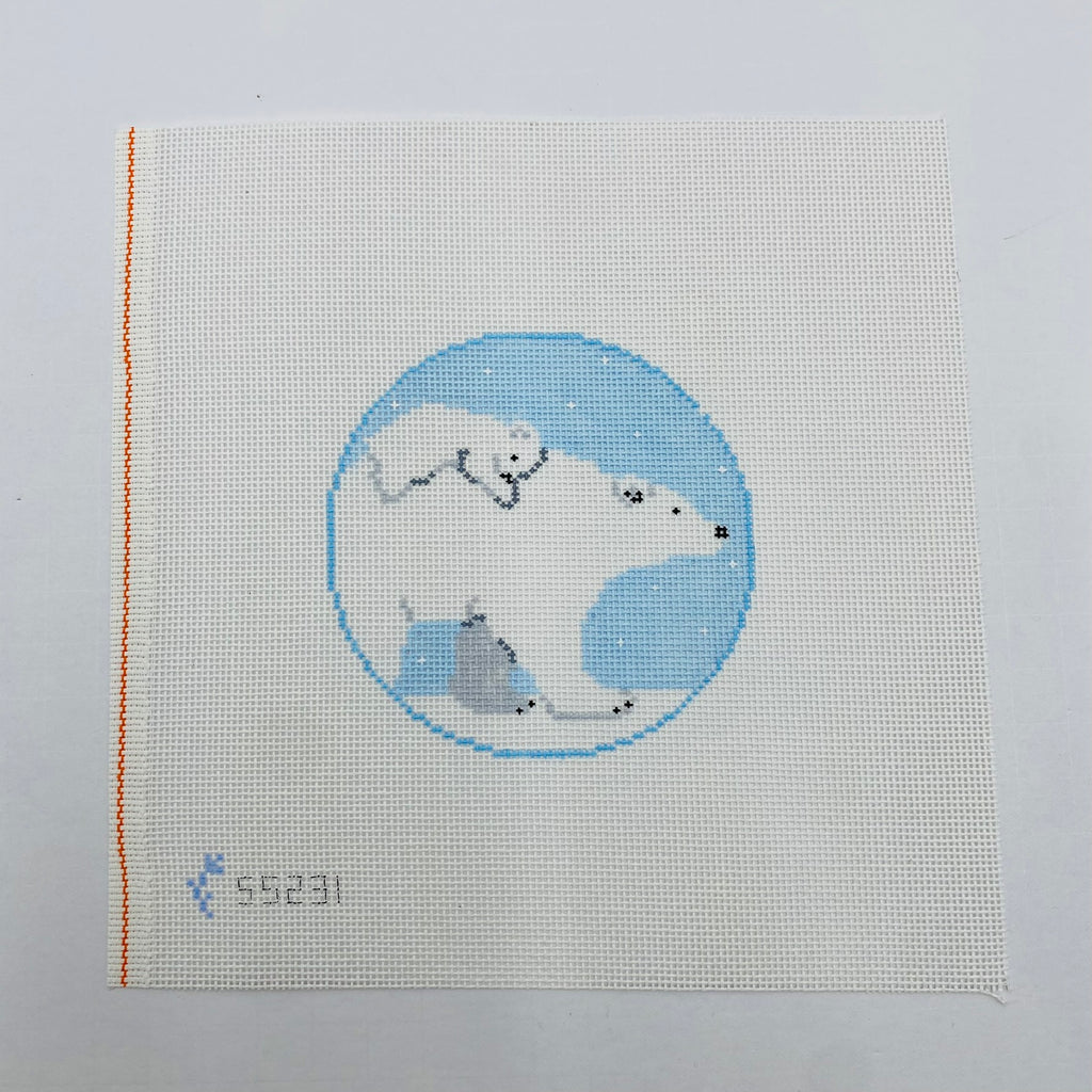 Polar Bear and Baby Canvas