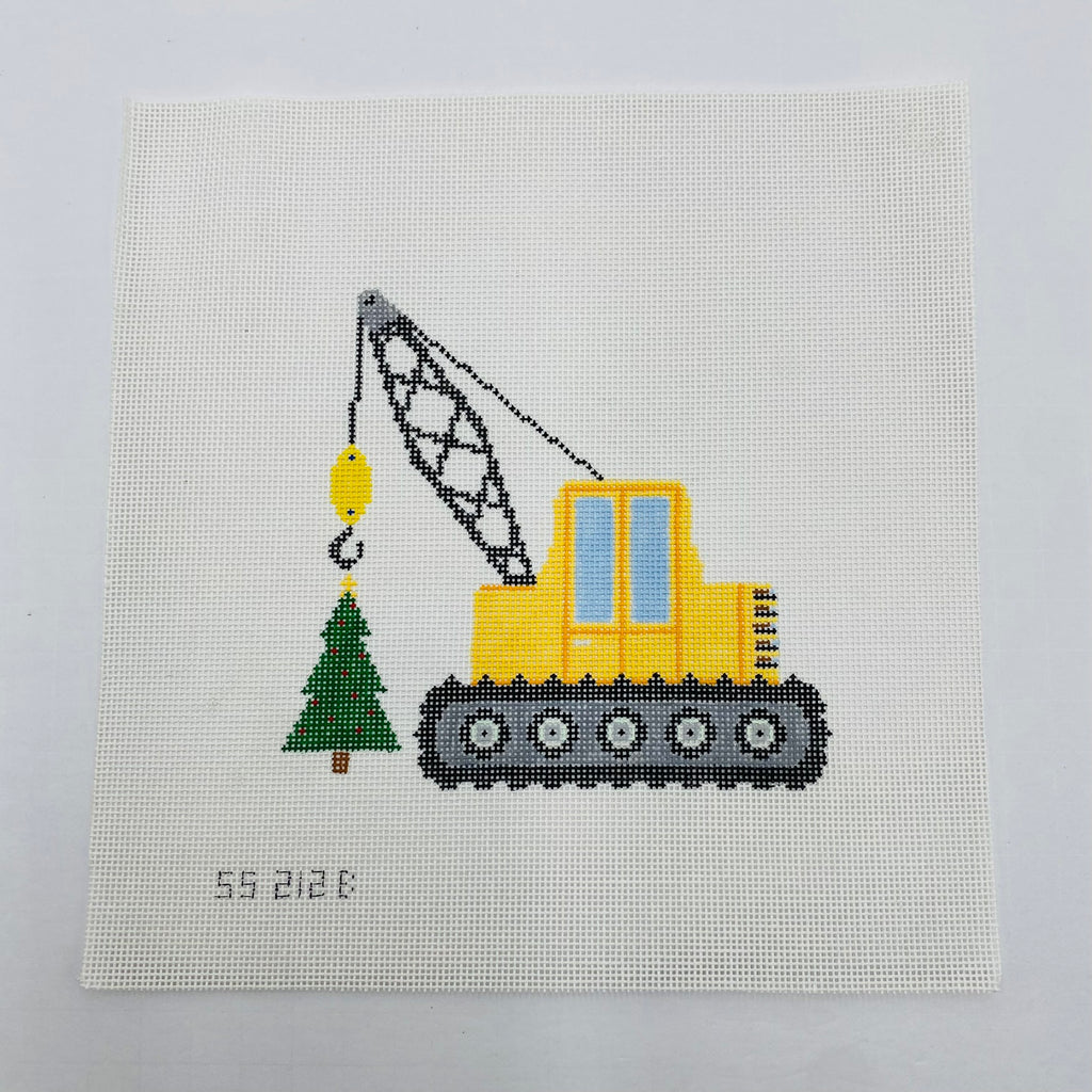 Crane Truck with Tree Canvas