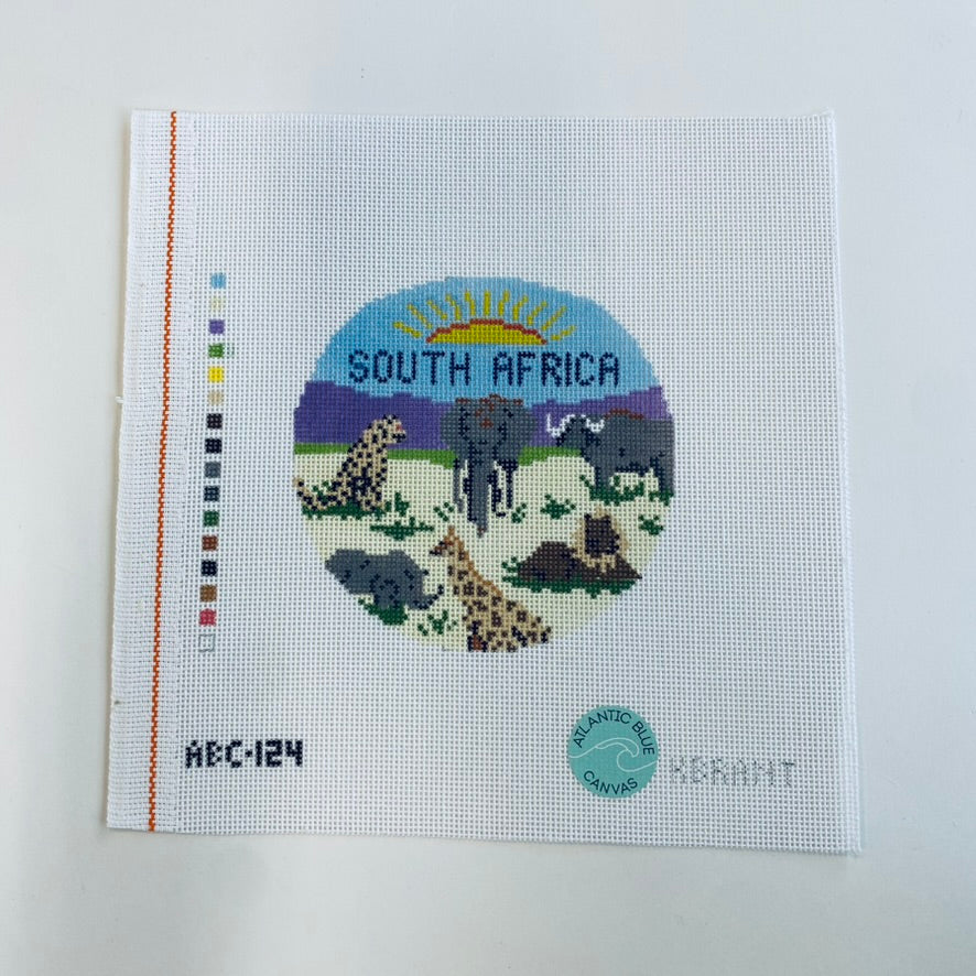South Africa Round Canvas