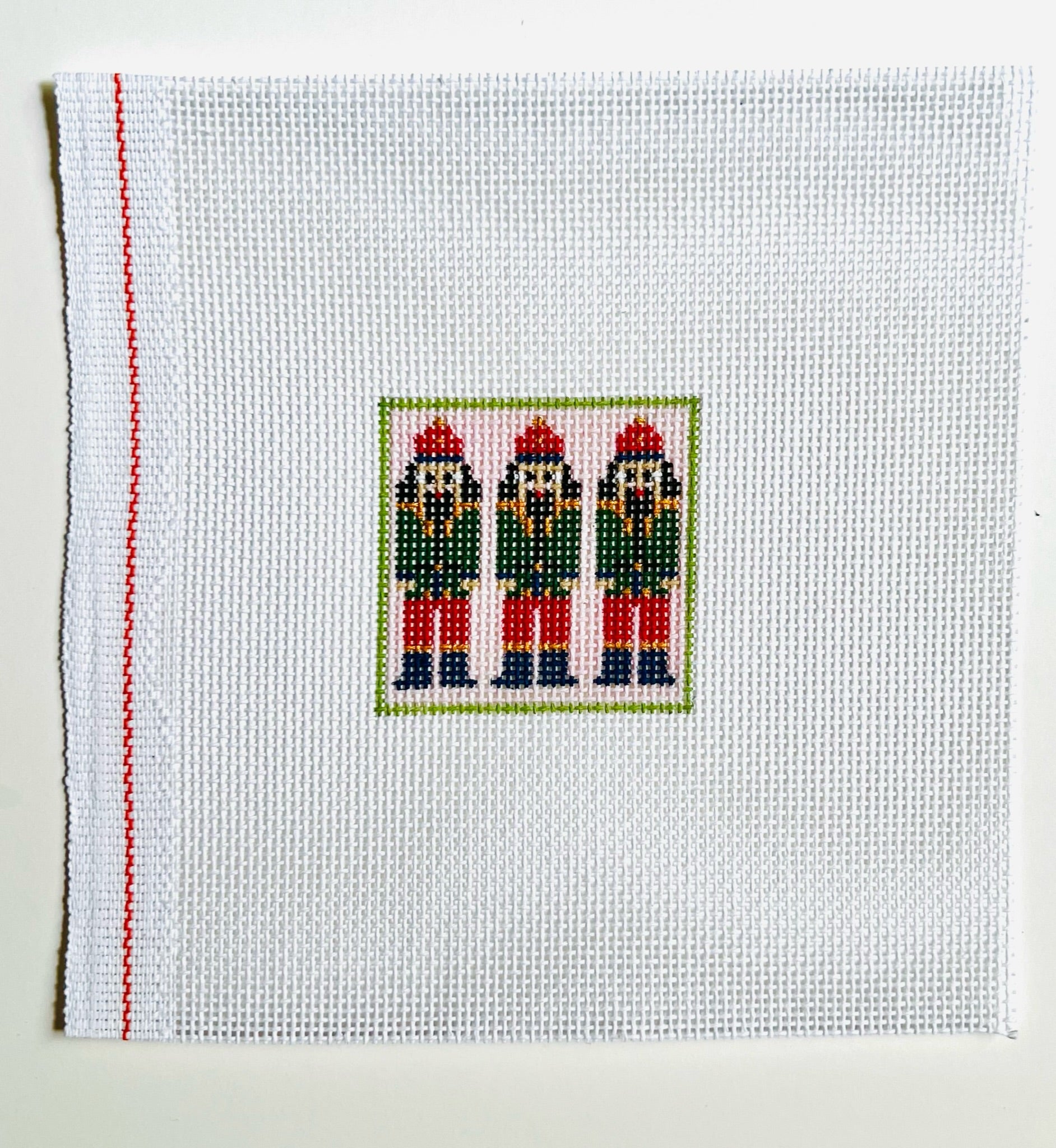 Nutcrackers Square Canvas - KC Needlepoint