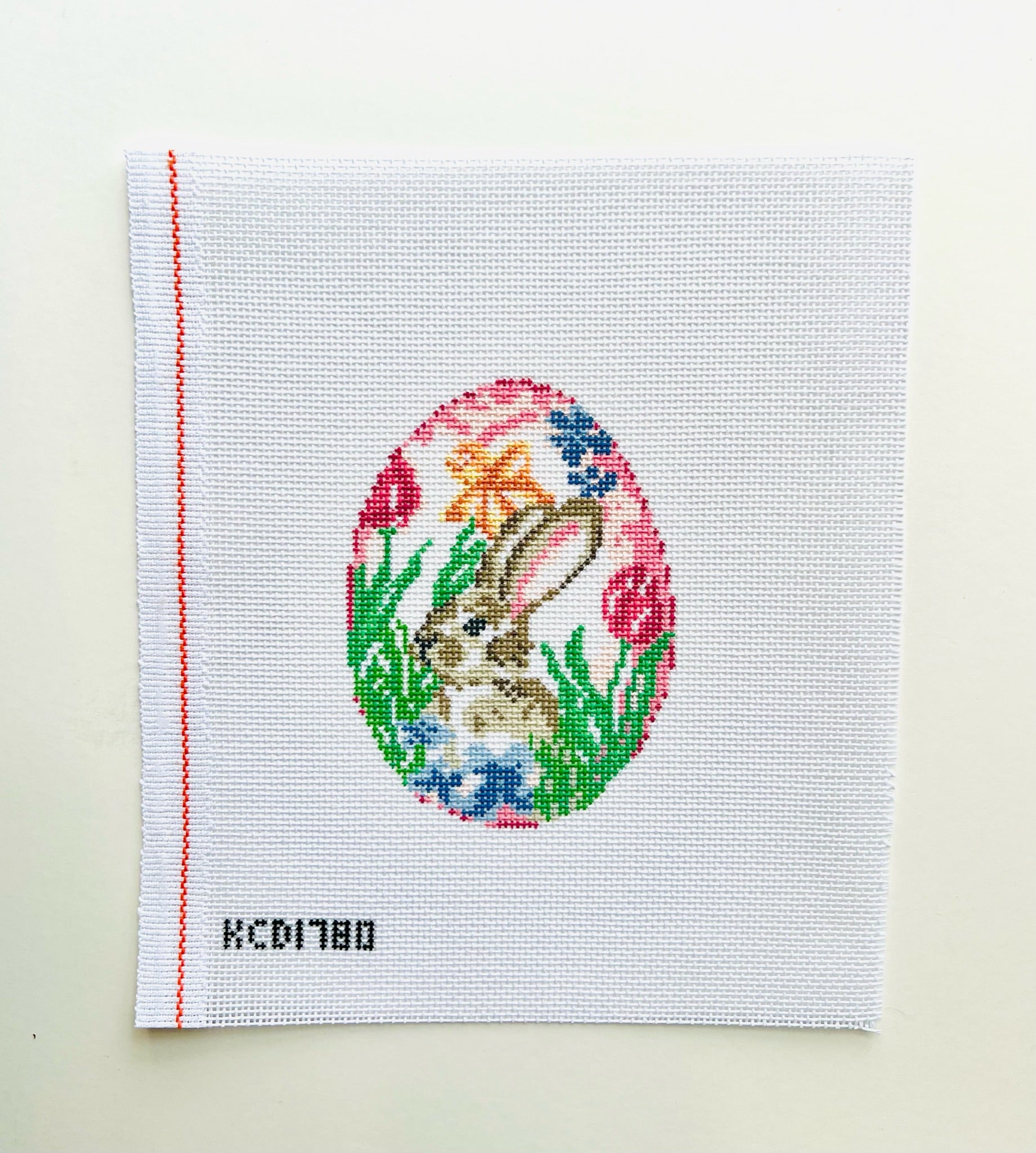 Bunny Egg Canvas - KC Needlepoint