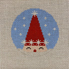 Santa Round Canvas - KC Needlepoint