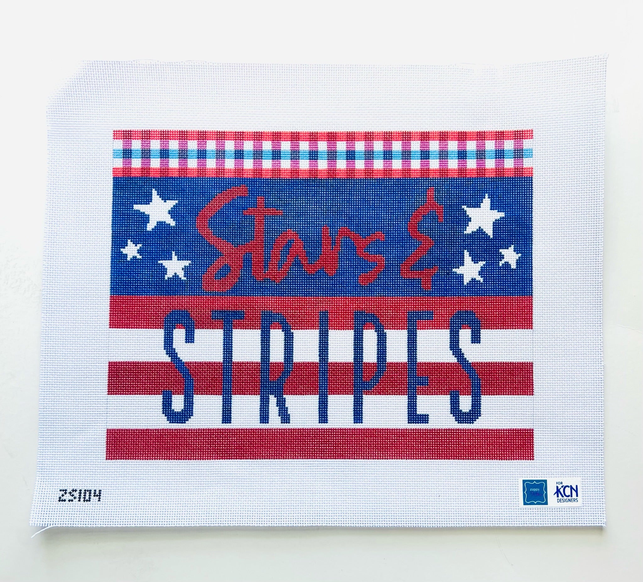 Stars and Stripes Canvas - KC Needlepoint