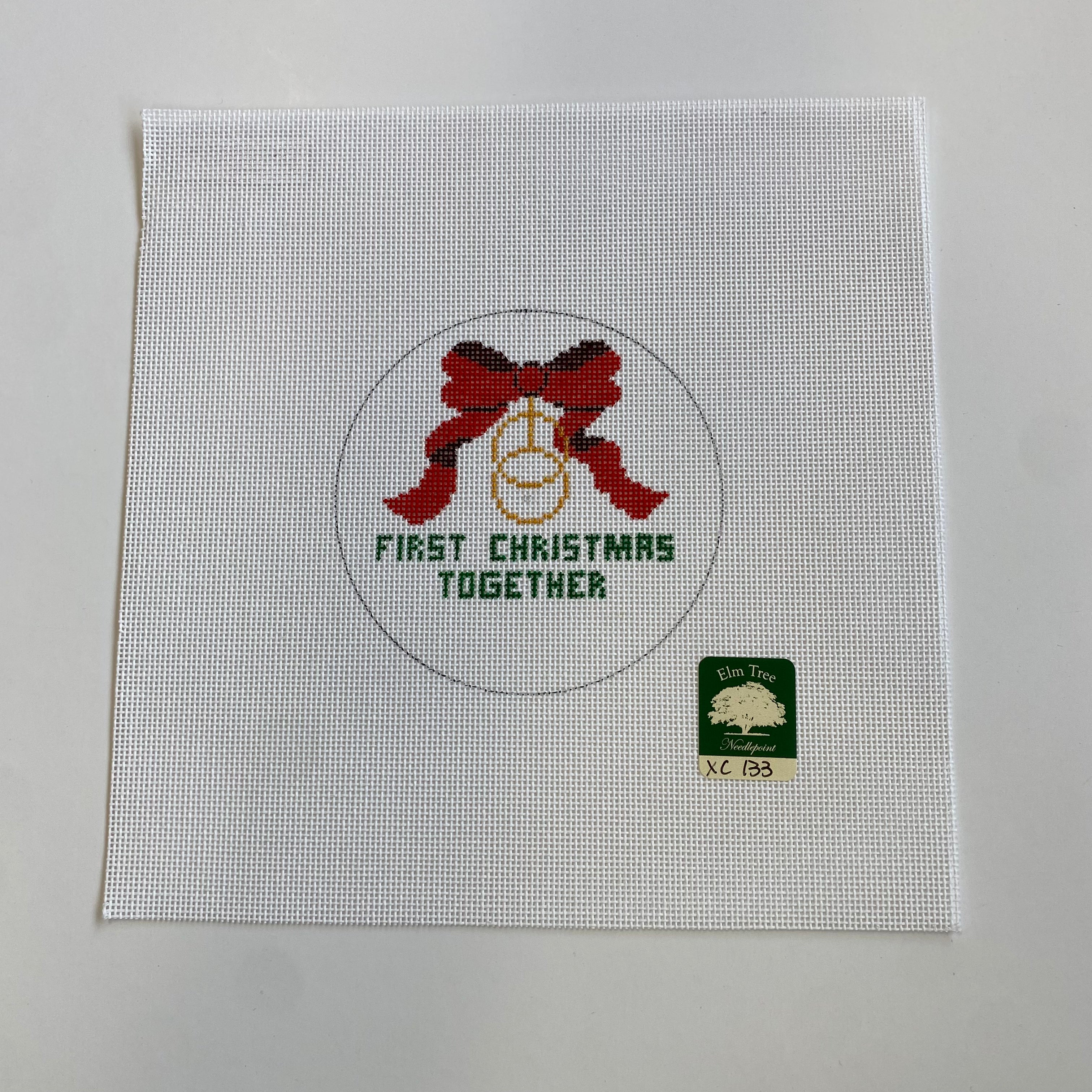 First Christmas Together Canvas - KC Needlepoint