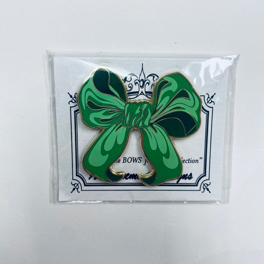 Green Bow Needle Minder - KC Needlepoint