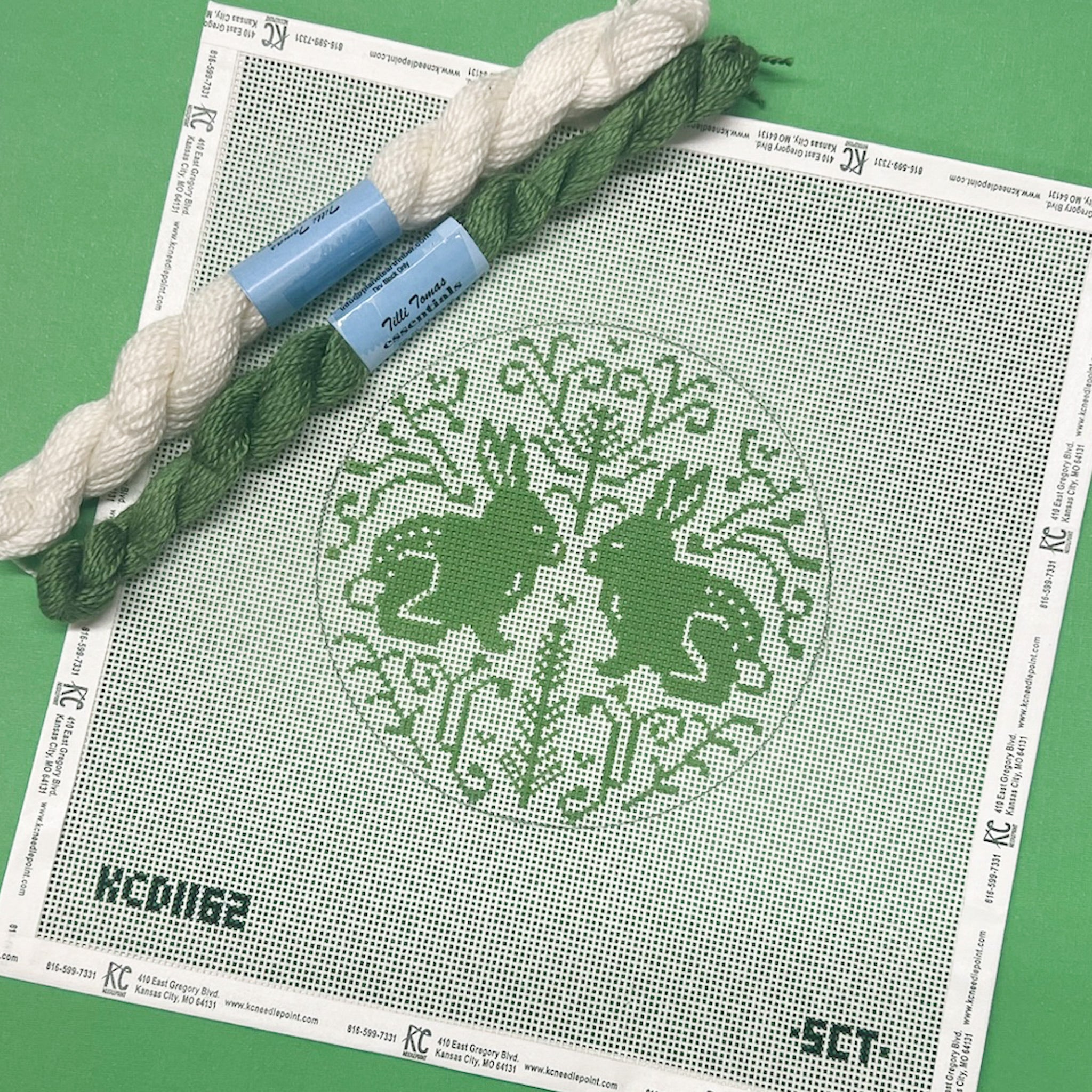 Woodland Rabbits Kit - KC Needlepoint