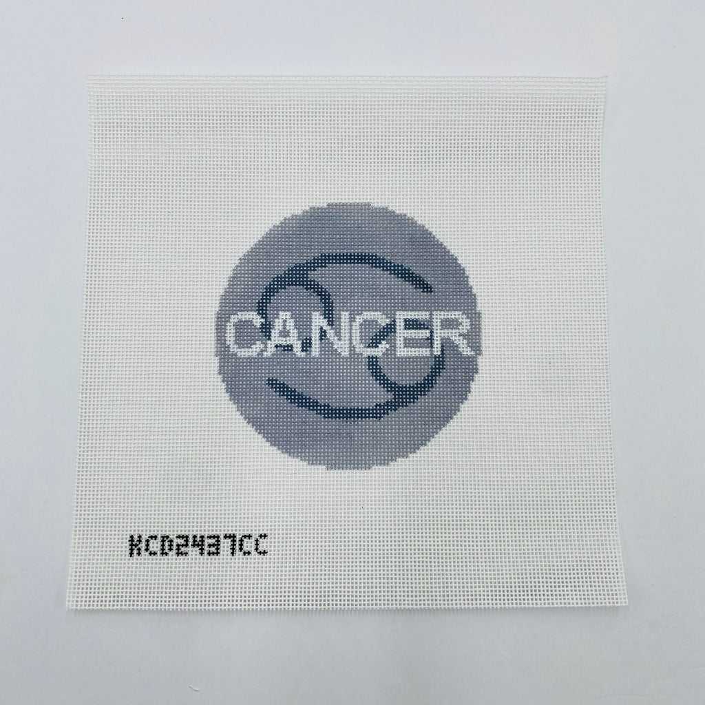 Cancer Zodiac Round Canvas