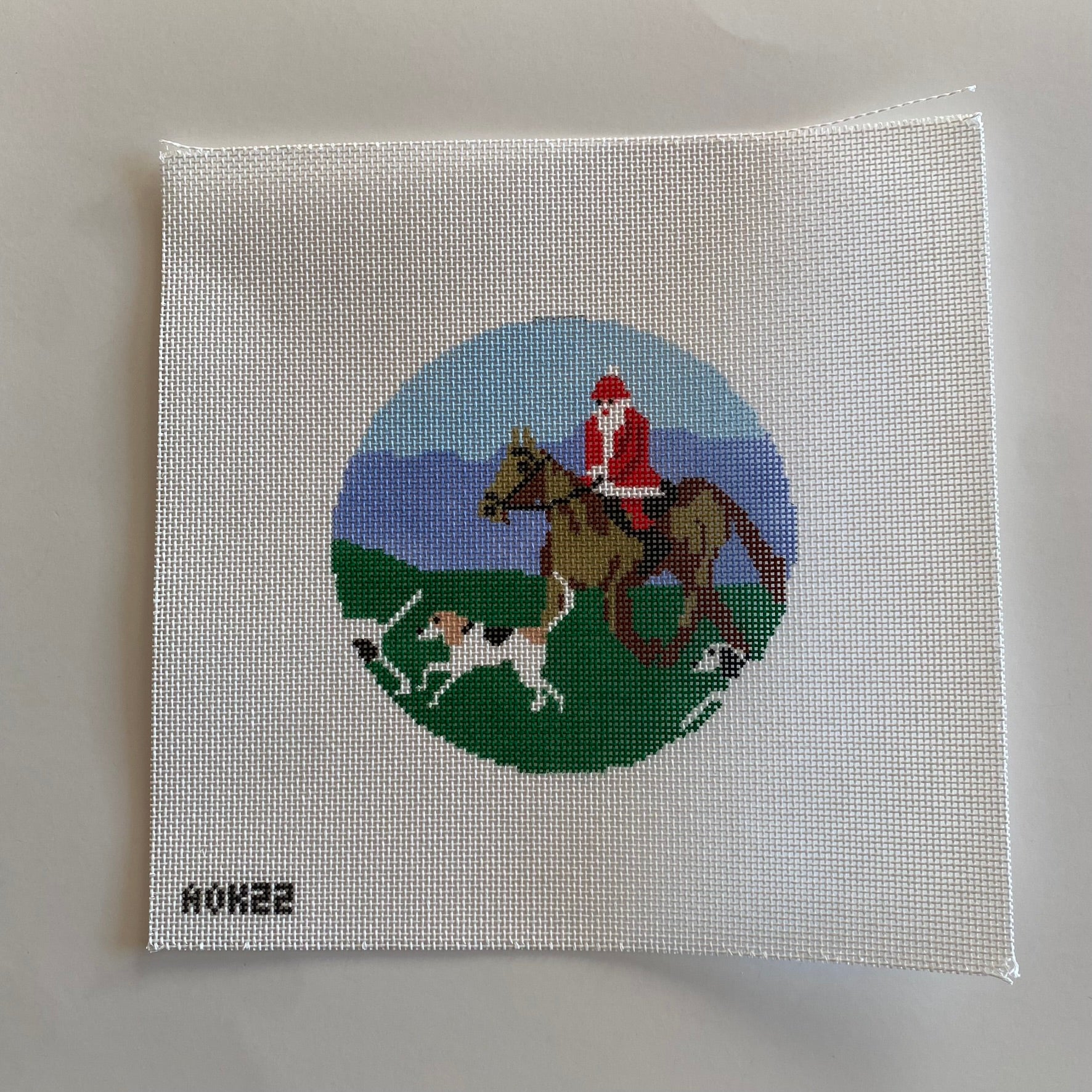 Tally Ho Ho Ho Santa Canvas - KC Needlepoint