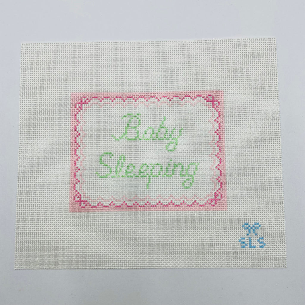 Baby Sleeping Pink Canvas