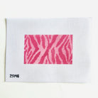 Pink Zebra Eyeglass Case Insert - KC Needlepoint