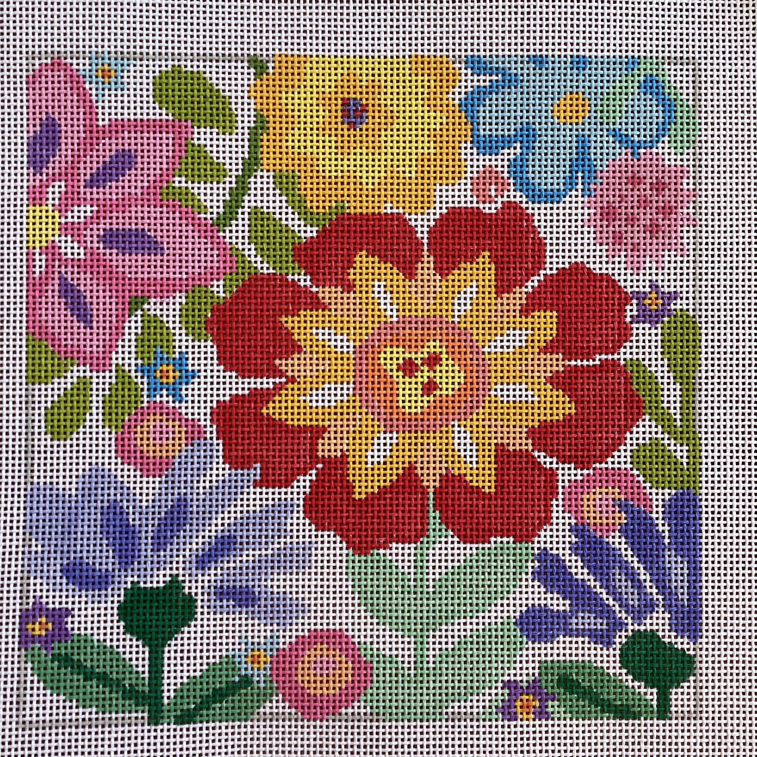 Small Fantasy Garden 3 Canvas - KC Needlepoint