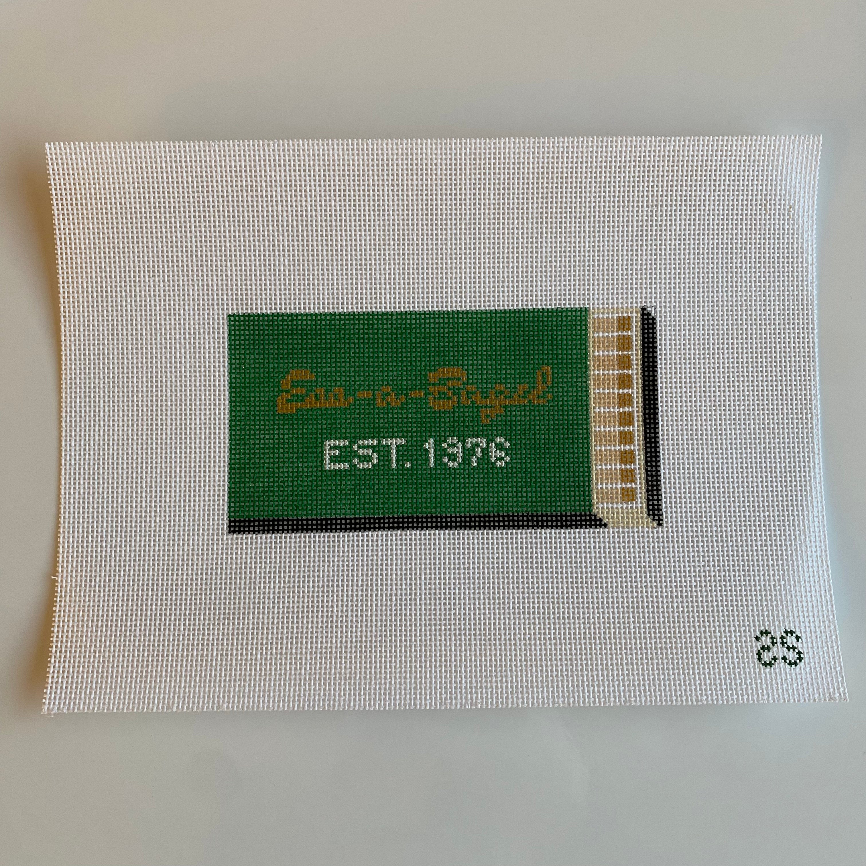 Ess a Bagel Matchbook Canvas - KC Needlepoint