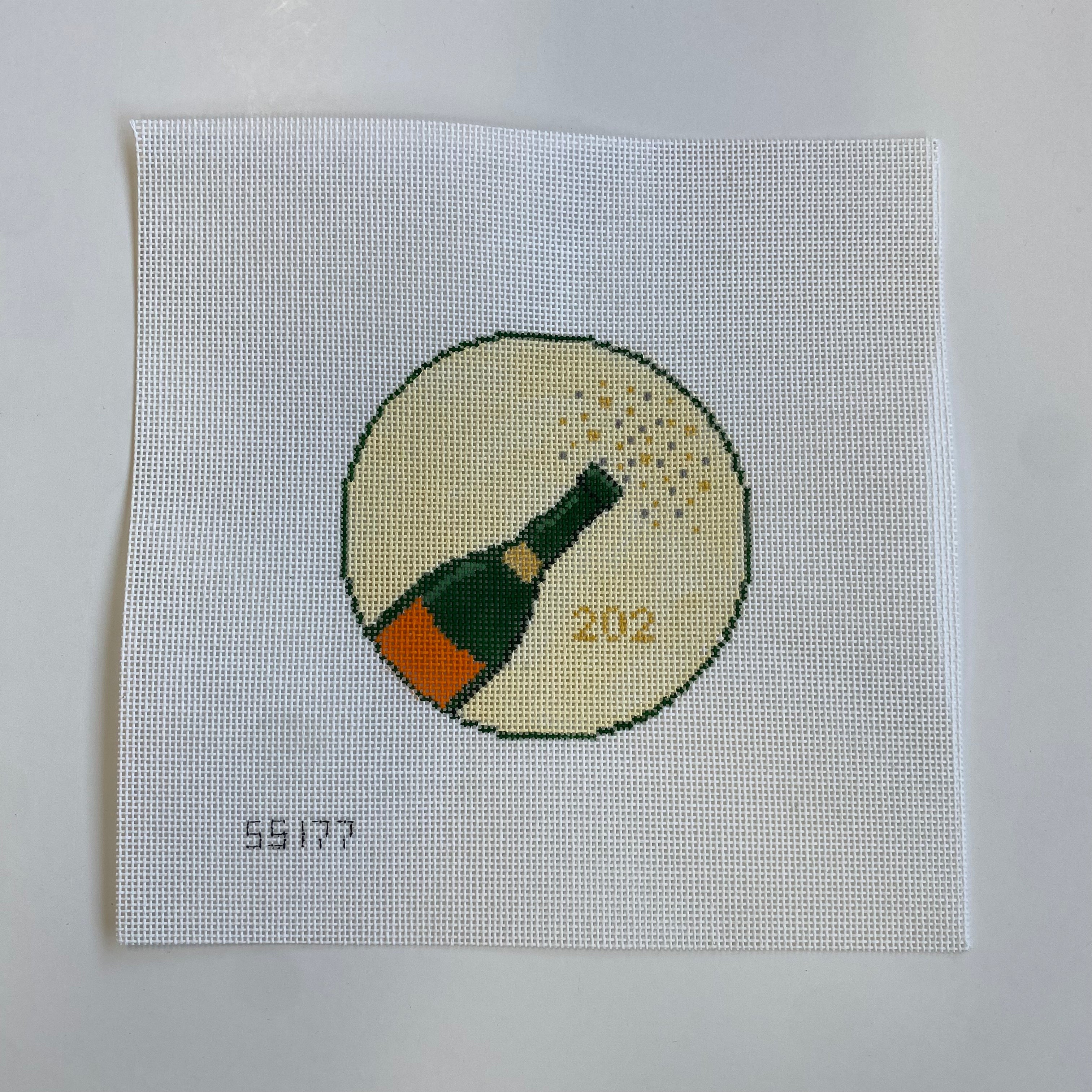 Champagne Celebration Canvas - KC Needlepoint