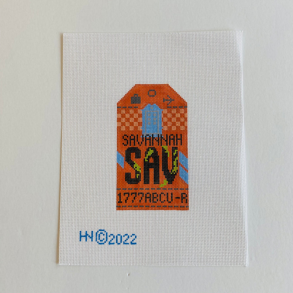 Savannah Vintage Travel Tag Canvas