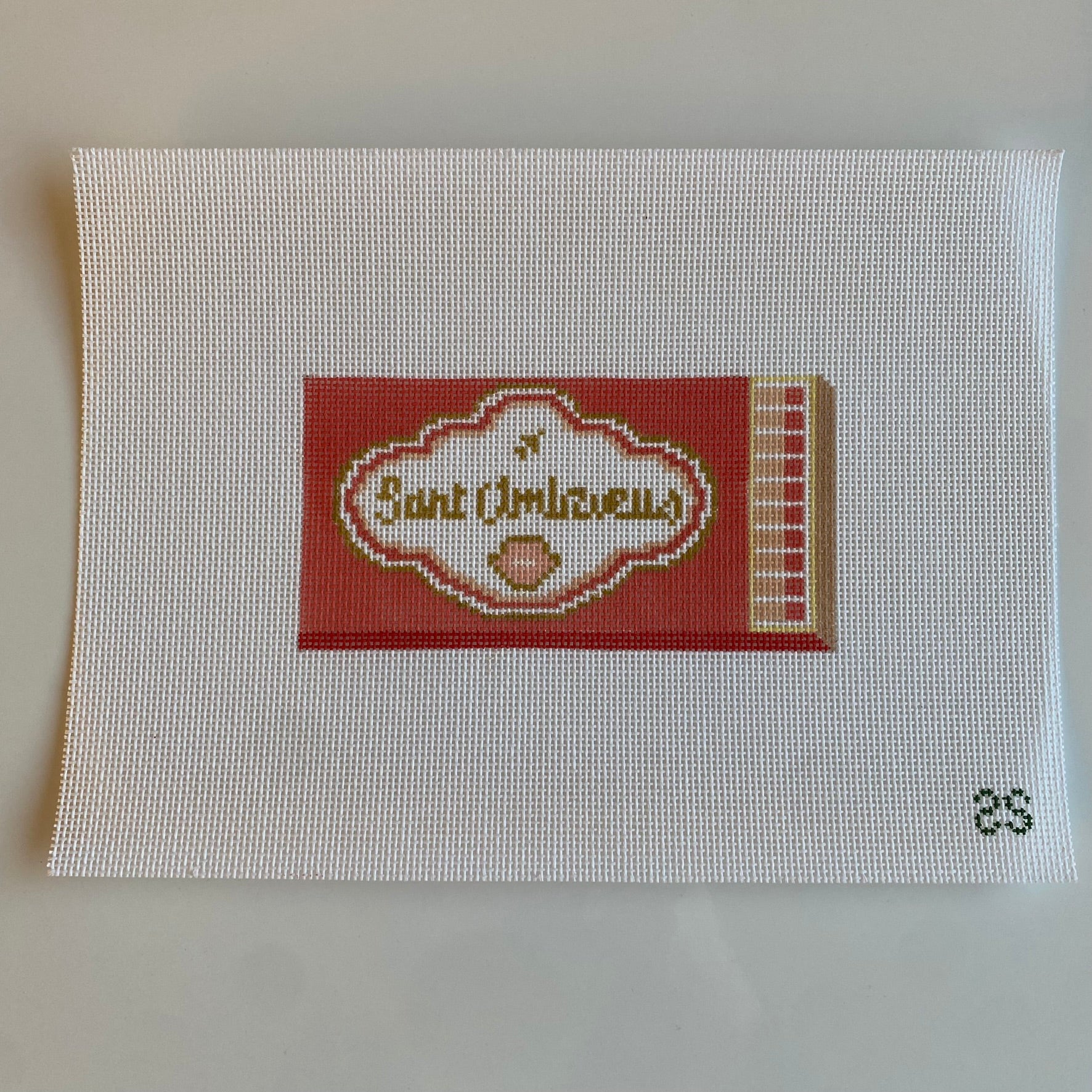 Saint Ambroeus Matchbook Canvas - KC Needlepoint