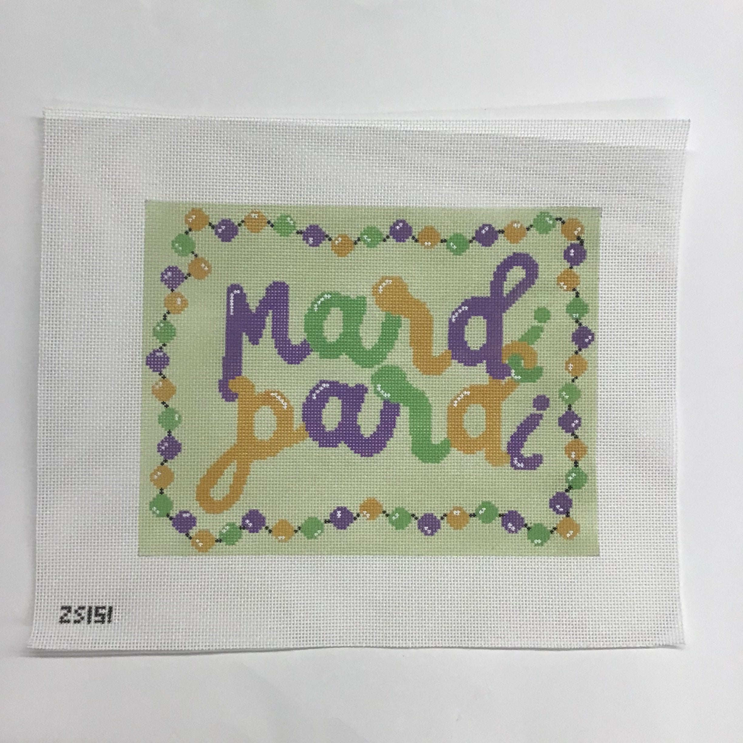 Mardi Pardi Canvas - KC Needlepoint