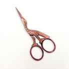 Rose Gold Stork Scissors - KC Needlepoint