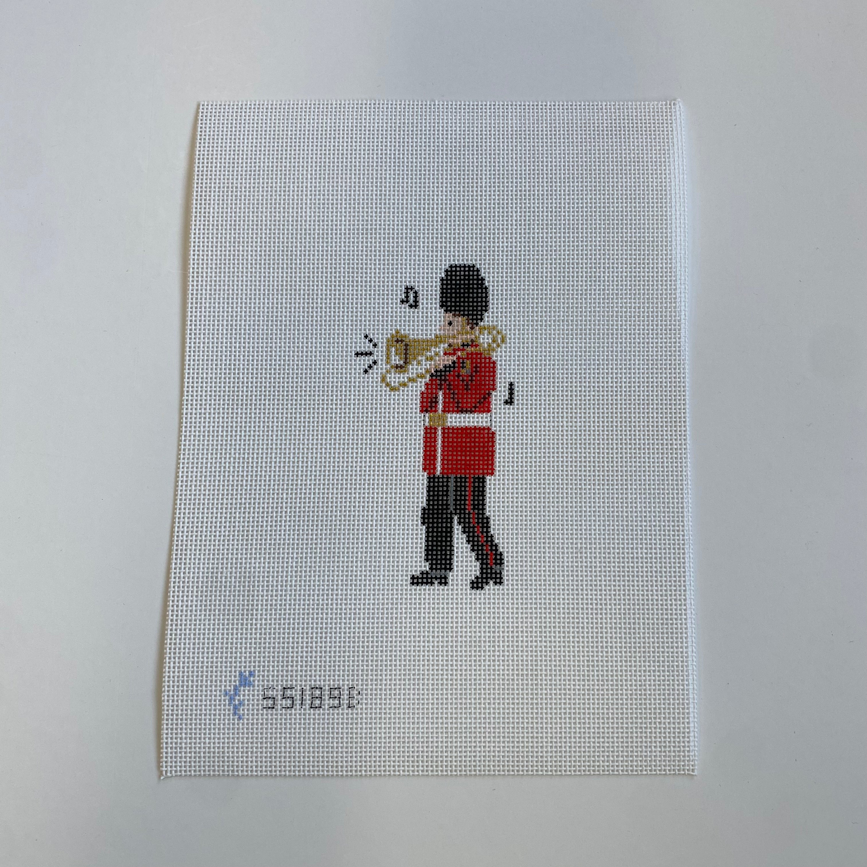 London Guard with Trombone Canvas - KC Needlepoint