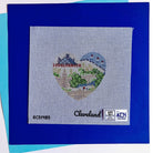 Cleveland Heart Canvas - KC Needlepoint