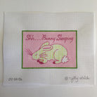 Shh.. Bunny Sleeping Pink Canvas - KC Needlepoint