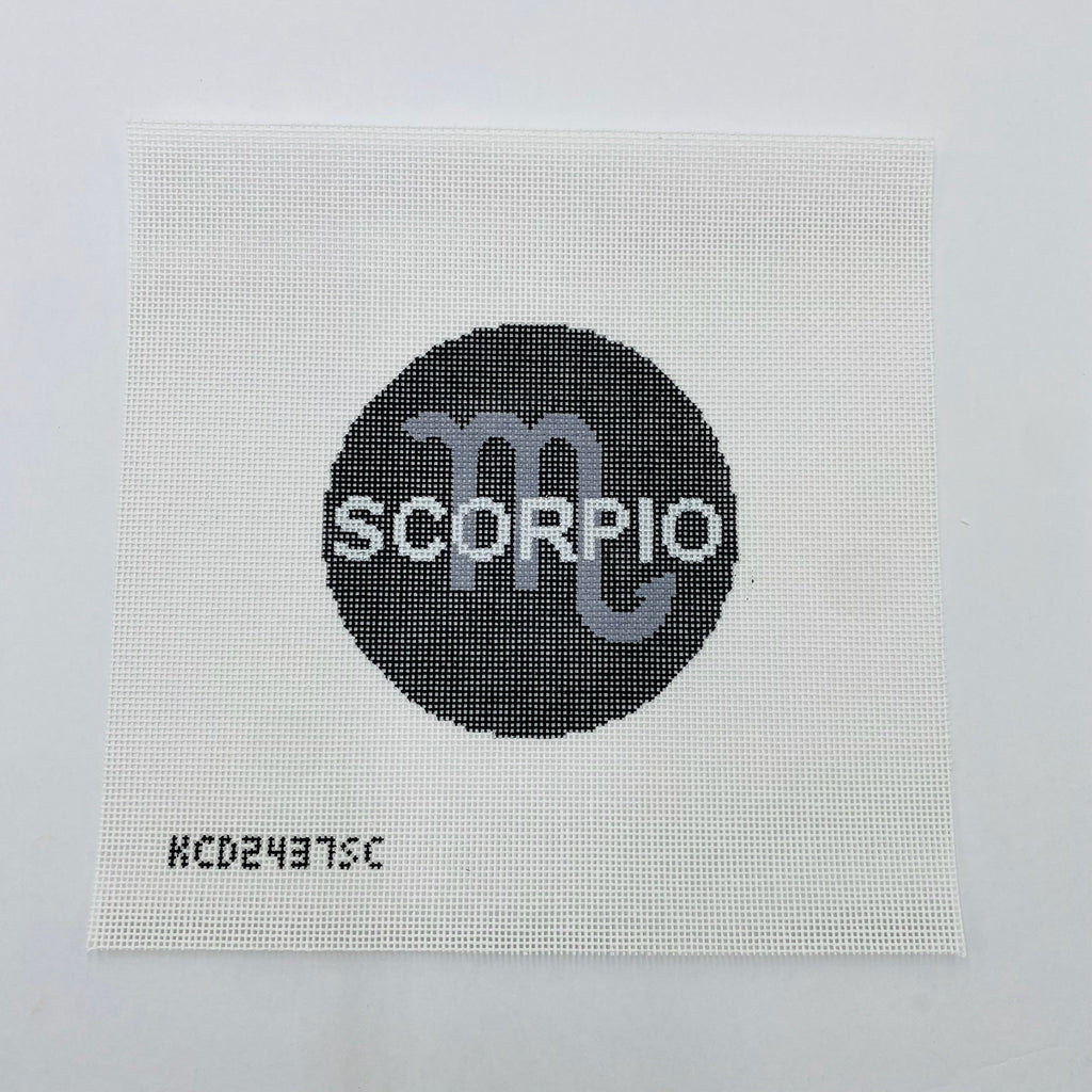 Scorpio Zodiac Round Canvas