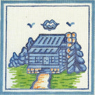 Hadley Pottery Cabin Canvas - KC Needlepoint