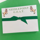 Needlepoint G.O.A.T. Slab Notepad - KC Needlepoint