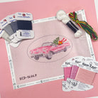 Pink Christmas Cadillac Kit - KC Needlepoint