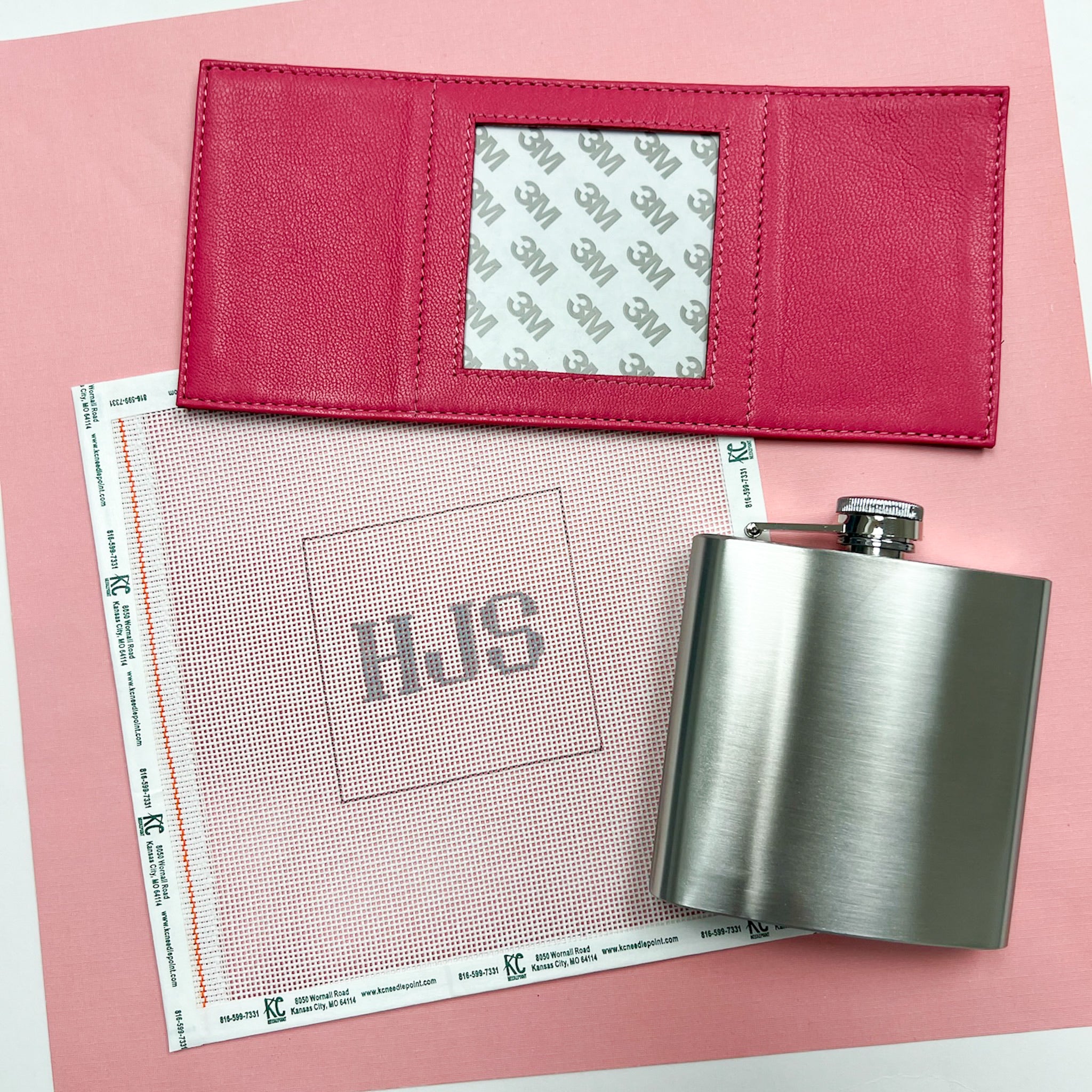 Monogram Flask Kit - KC Needlepoint