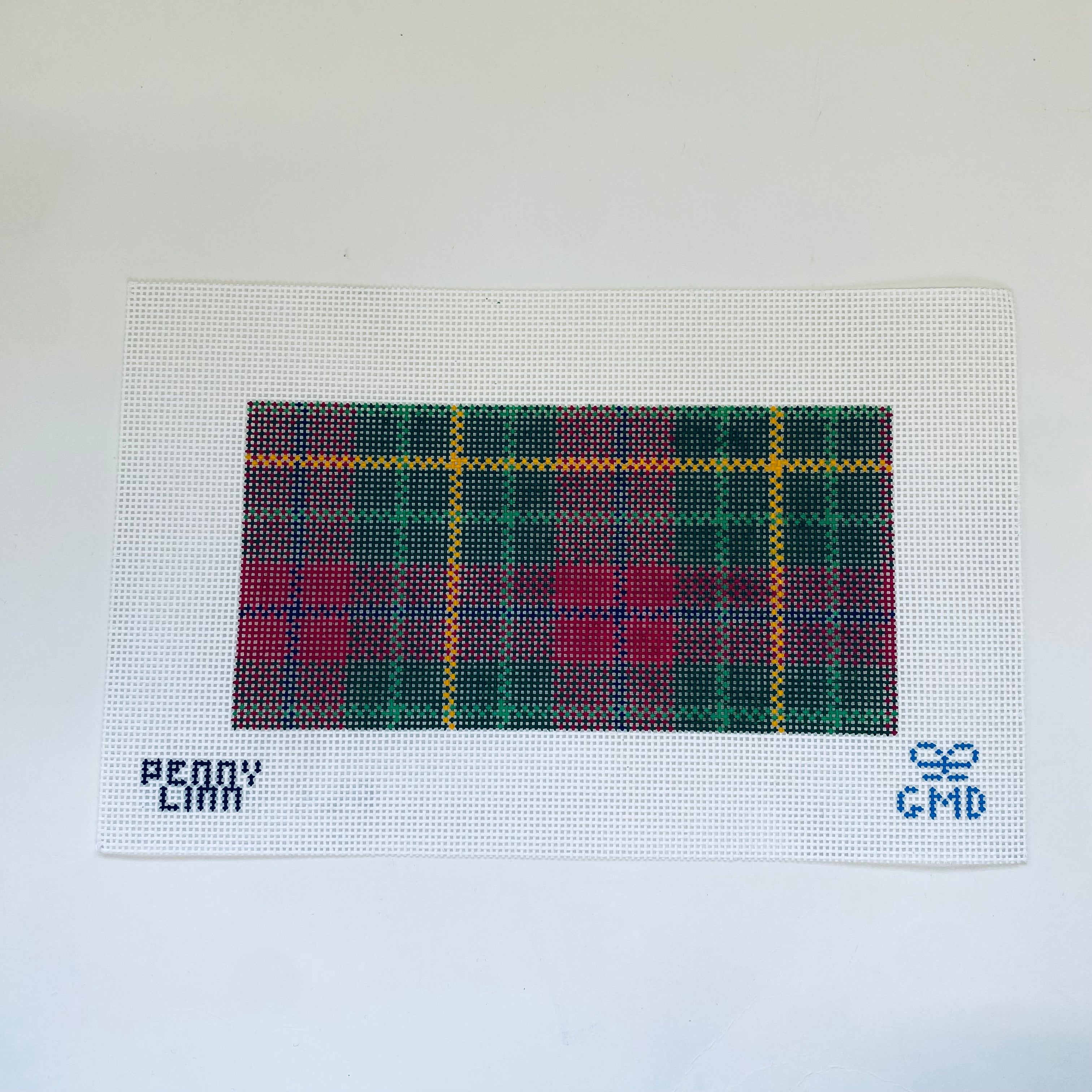 Stroll Plaid Eyeglass Case Canvas - KC Needlepoint