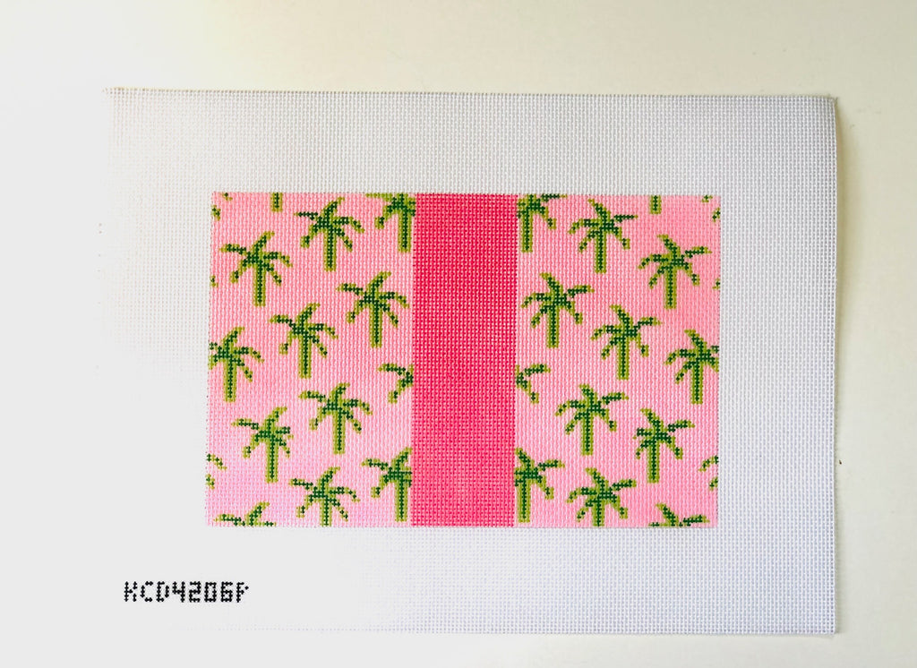 Palm Tree Clutch- Pink