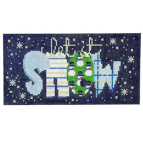 Let It Snow Canvas - KC Needlepoint