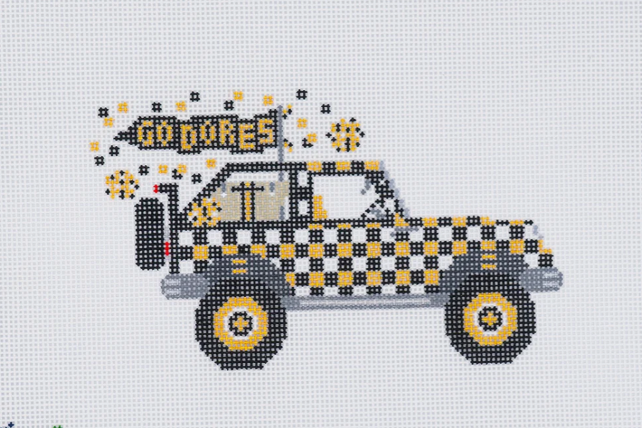 Vanderbilt Jeep Canvas - KC Needlepoint