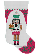 Cupcake Nutcracker Stocking Canvas - KC Needlepoint