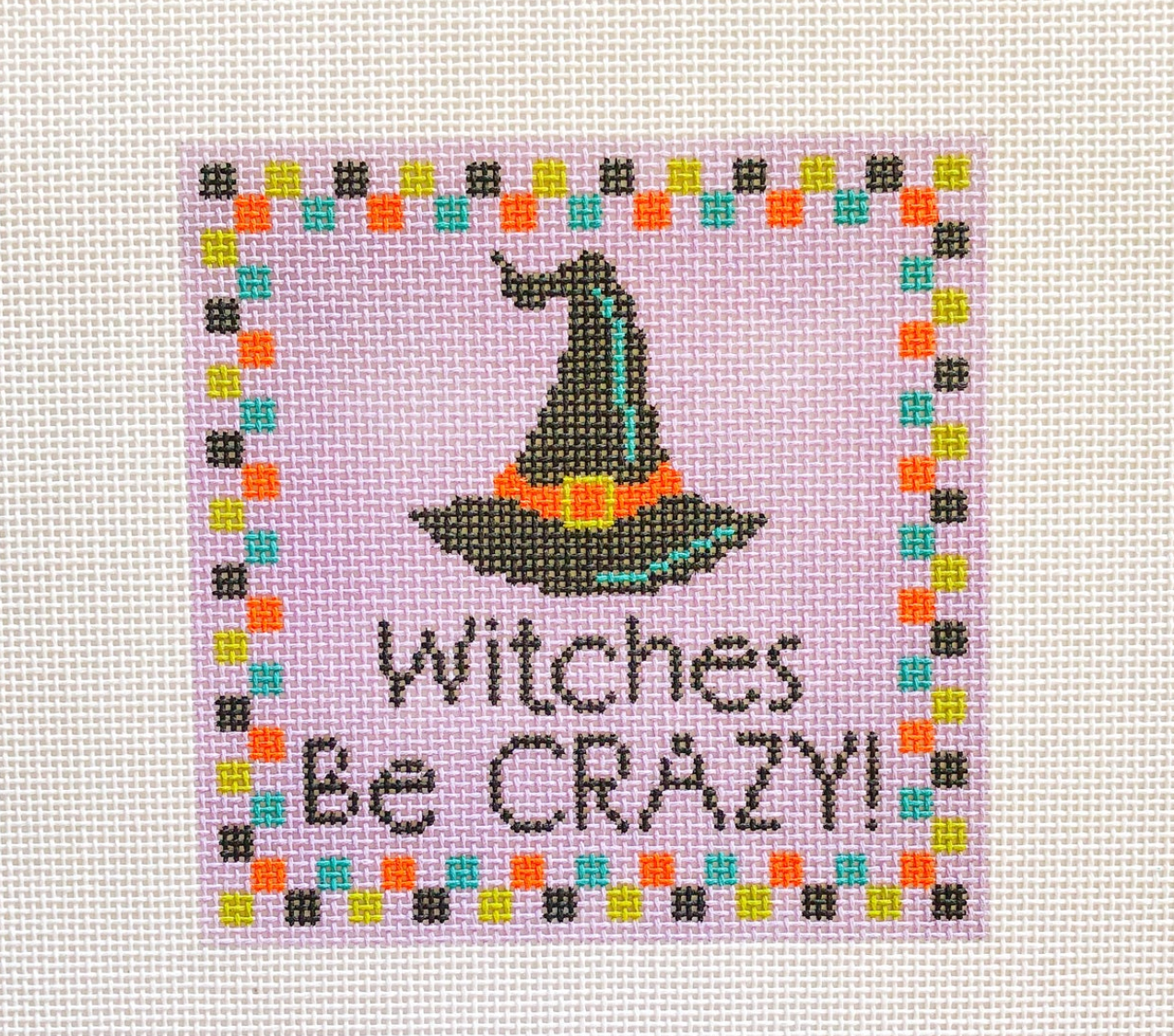 Witches Be Crazy Canvas - KC Needlepoint