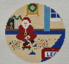 Building Blocks Santa Canvas - KC Needlepoint