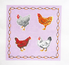 Hen Party Canvas - KC Needlepoint