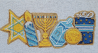 Hanukkah Cookies Row Canvas - KC Needlepoint