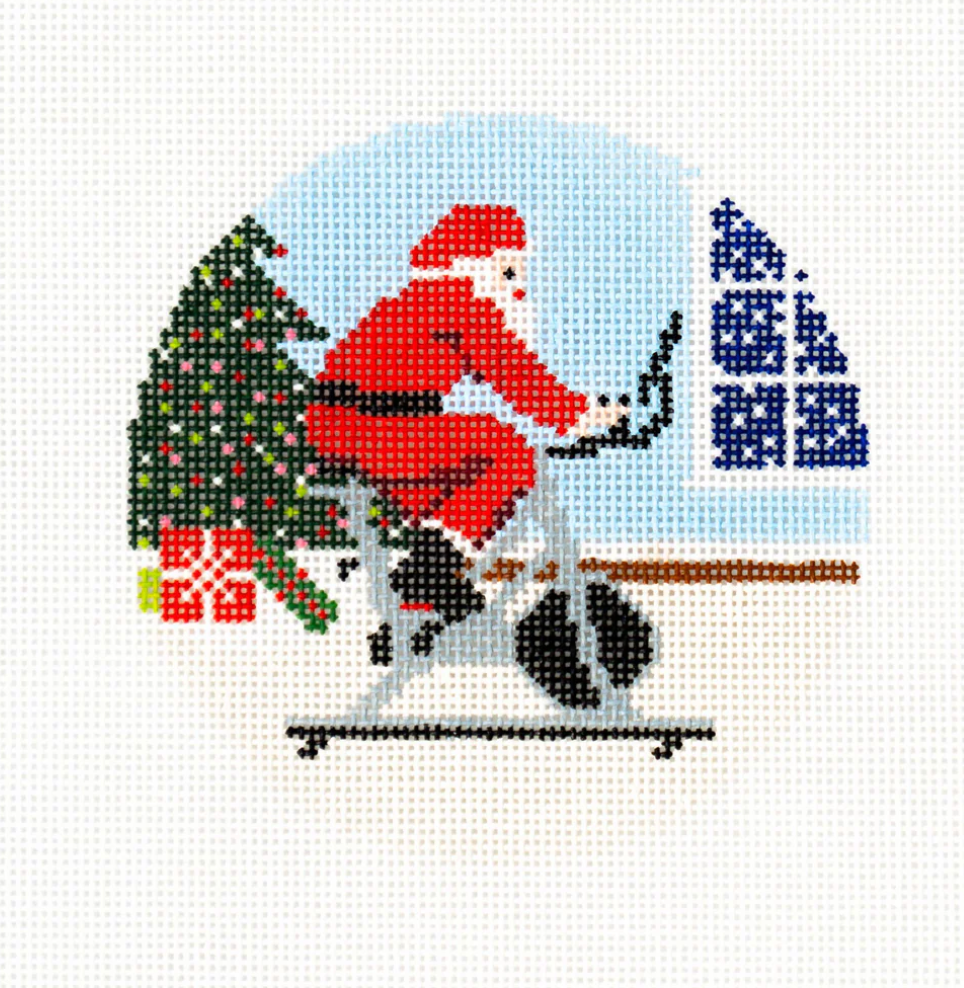 Spinning Santa Canvas