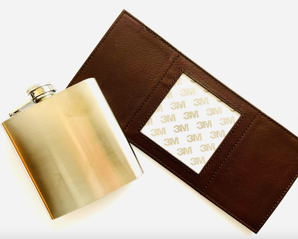 Self Finishing Leather Flask