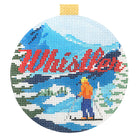 Whistler Travel Round Needlepoint Canvas - KC Needlepoint