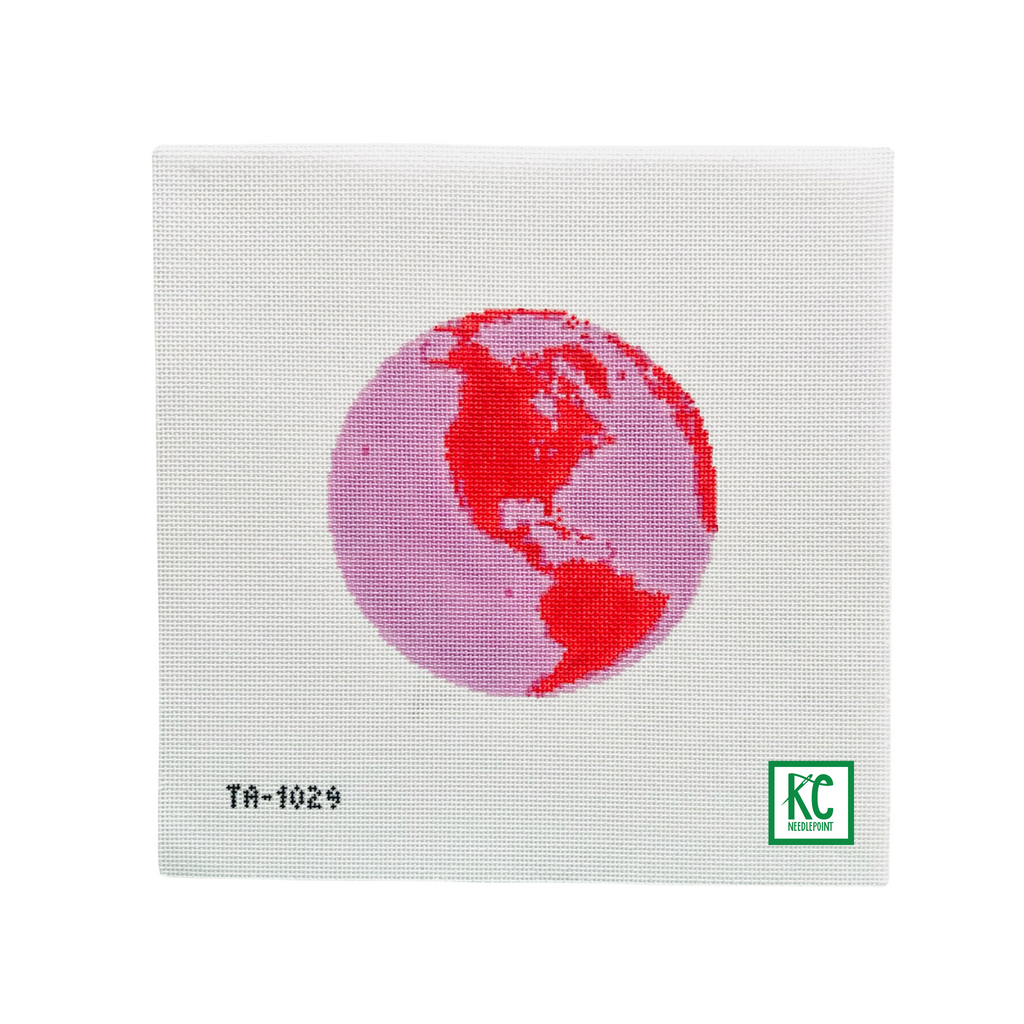 Pink Globe Canvas