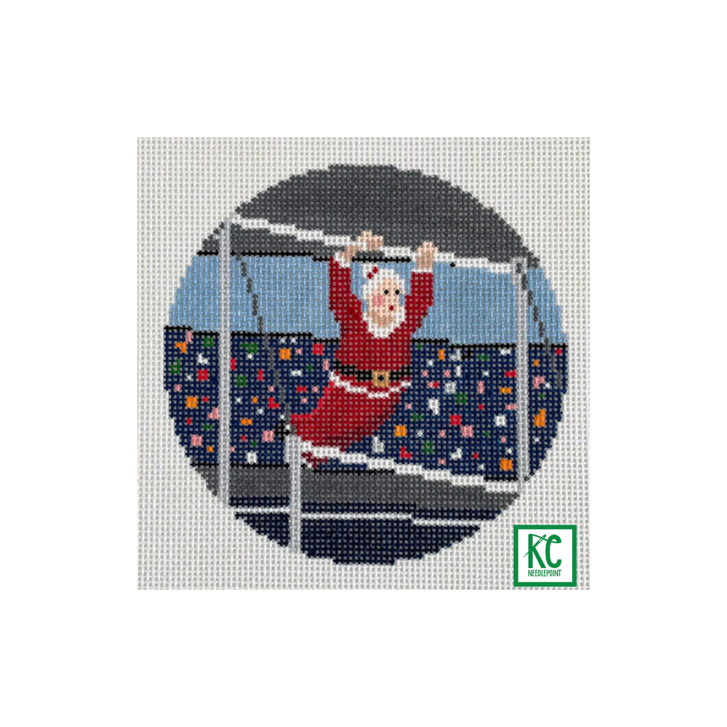 Mrs. Claus Gymnast Canvas